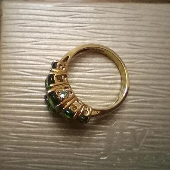 Beautiful chrome diopside ring - Picture 12 of 12